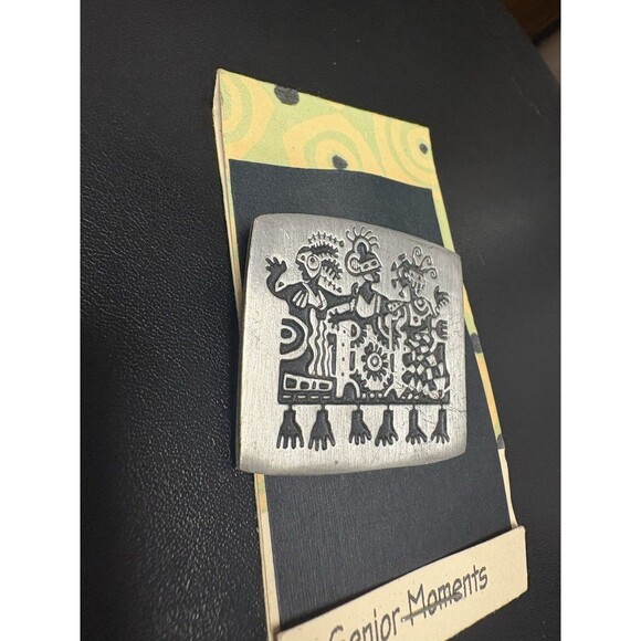 Vintage Pewter 2000 Silvertone Senior Moments Bad Hair DayAlice Seely Pin Brooch - Picture 3 of 6